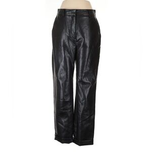 Babaton For Aritzia Black Leather Trousers
